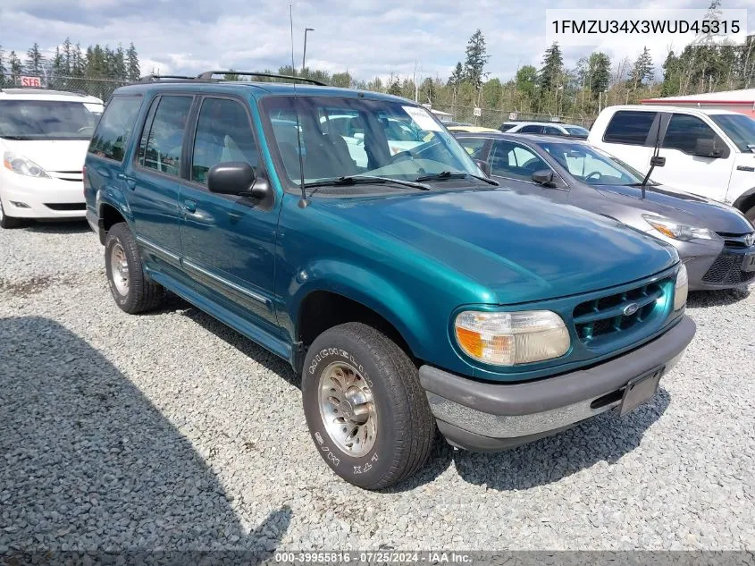 1998 Ford Explorer Eddie Bauer/Limited/Xl/Xlt VIN: 1FMZU34X3WUD45315 Lot: 39955816