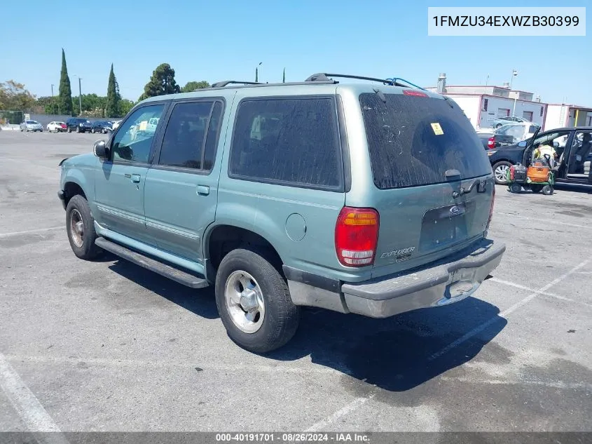 1FMZU34EXWZB30399 1998 Ford Explorer Eddie Bauer/Limited/Xl/Xlt