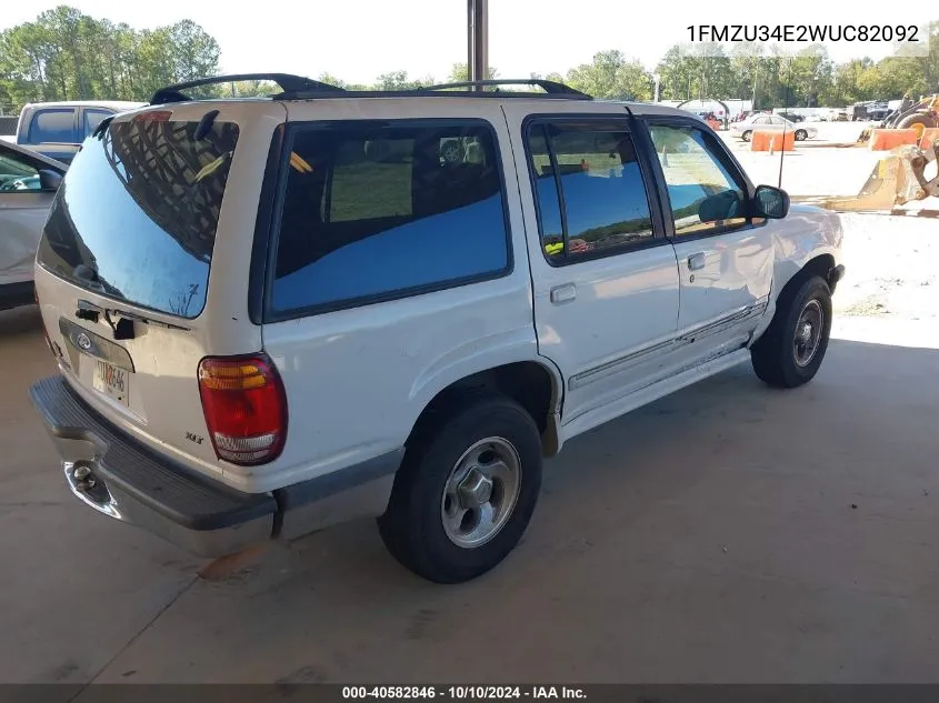 1998 Ford Explorer Eddie Bauer/Limited/Xl/Xlt VIN: 1FMZU34E2WUC82092 Lot: 40582846