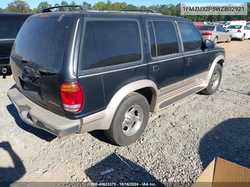 1998 Ford Explorer Eddie Bauer/Limited/Xlt VIN: 1FMZU32P5WZB02921 Lot: 40623375