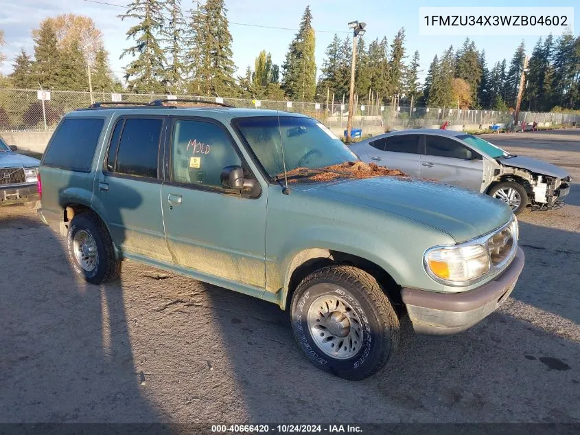 1998 Ford Explorer Eddie Bauer/Limited/Xl/Xlt VIN: 1FMZU34X3WZB04602 Lot: 40666420