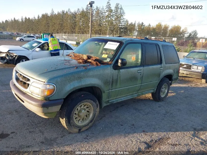 1998 Ford Explorer Eddie Bauer/Limited/Xl/Xlt VIN: 1FMZU34X3WZB04602 Lot: 40666420