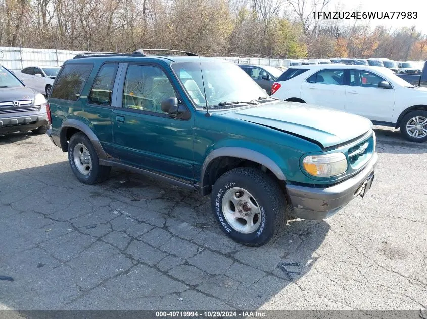 1998 Ford Explorer Sport VIN: 1FMZU24E6WUA77983 Lot: 40719994