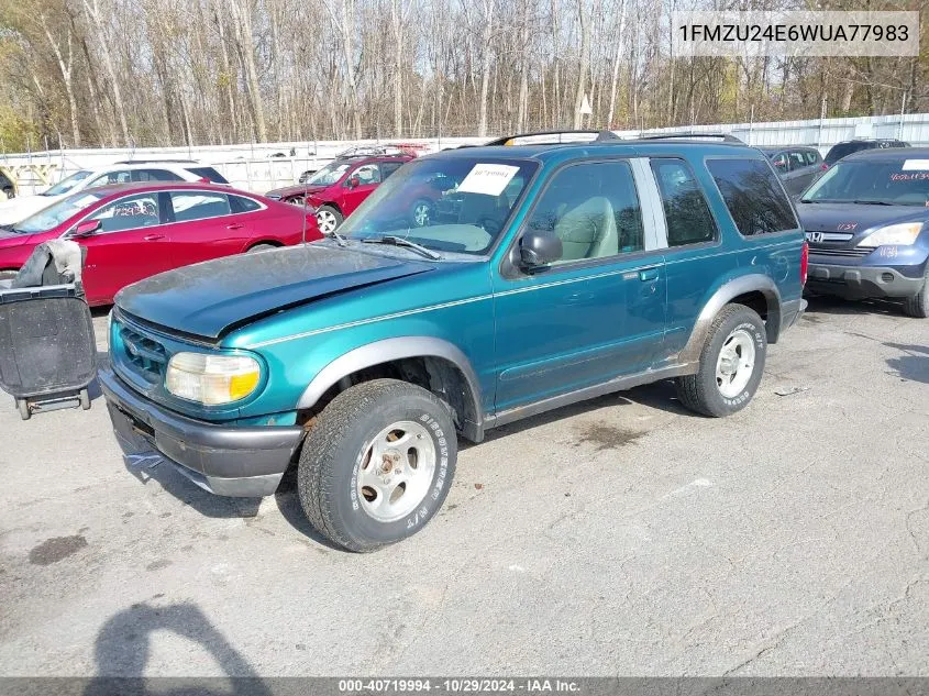 1998 Ford Explorer Sport VIN: 1FMZU24E6WUA77983 Lot: 40719994