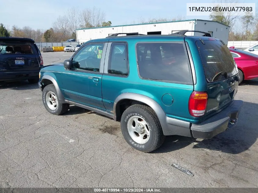 1998 Ford Explorer Sport VIN: 1FMZU24E6WUA77983 Lot: 40719994