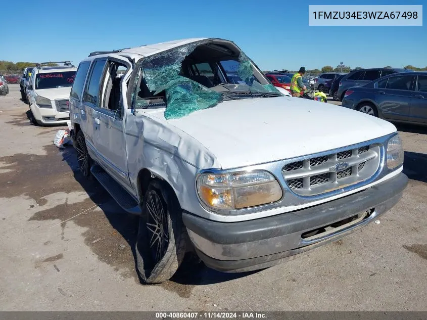 1998 Ford Explorer Eddie Bauer/Limited/Xl/Xlt VIN: 1FMZU34E3WZA67498 Lot: 40860407