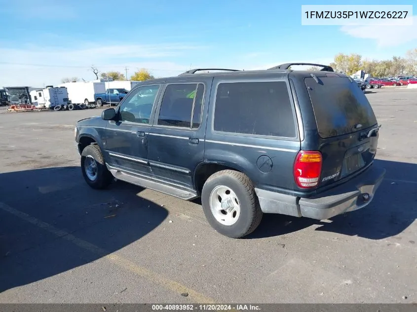 1998 Ford Explorer Eddie Bauer/Limited/Xlt VIN: 1FMZU35P1WZC26227 Lot: 40893952