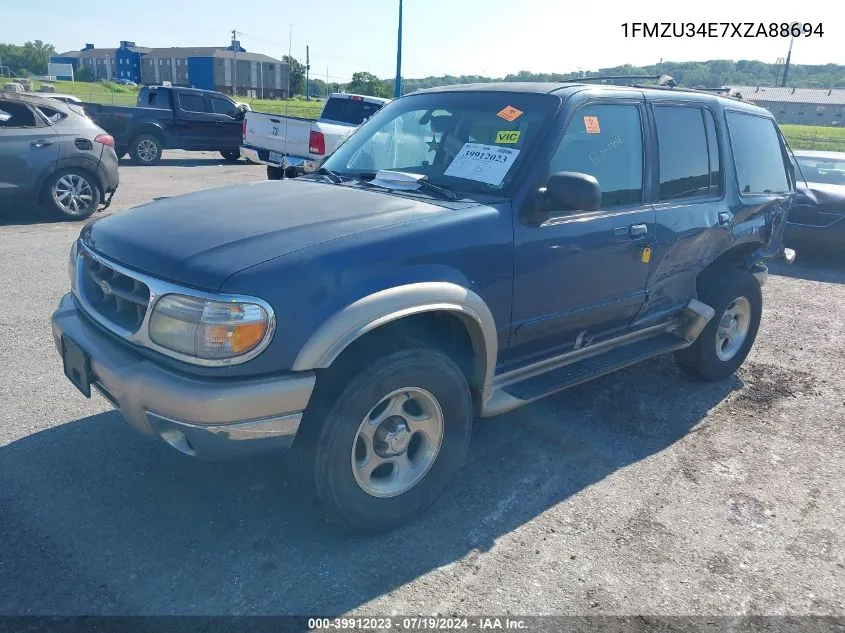 1999 Ford Explorer Eddie Bauer/Limited/Xlt VIN: 1FMZU34E7XZA88694 Lot: 39912023