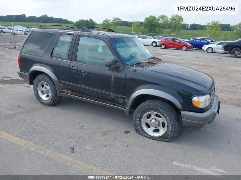 1999 Ford Explorer Sport VIN: 1FMZU24E2XUA26496 Lot: 39949211