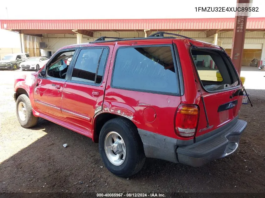 1999 Ford Explorer Eddie Bauer/Limited Edition/Xlt VIN: 1FMZU32E4XUC89582 Lot: 40085967