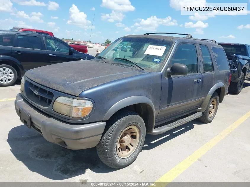 1999 Ford Explorer Sport VIN: 1FMCU22E4XUC60437 Lot: 40120241