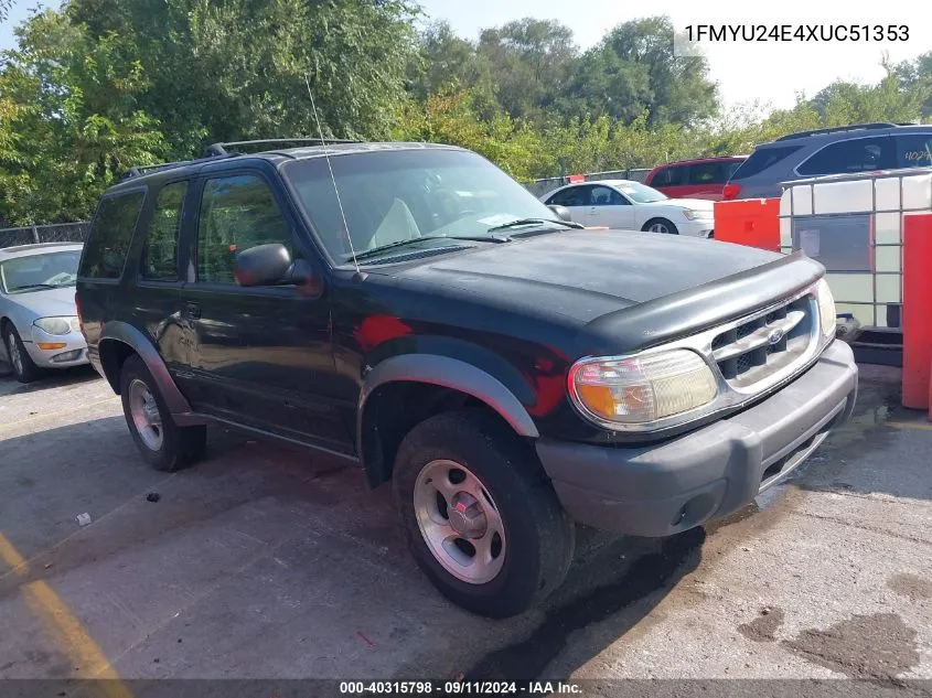 1999 Ford Explorer Sport VIN: 1FMYU24E4XUC51353 Lot: 40315798