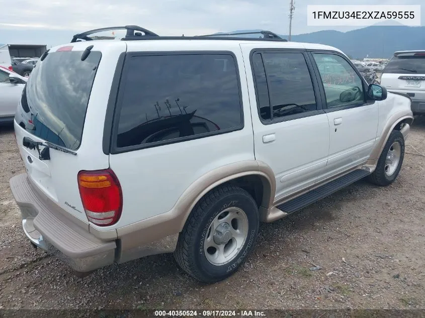 1999 Ford Explorer Eddie Bauer/Limited/Xlt VIN: 1FMZU34E2XZA59555 Lot: 40350524