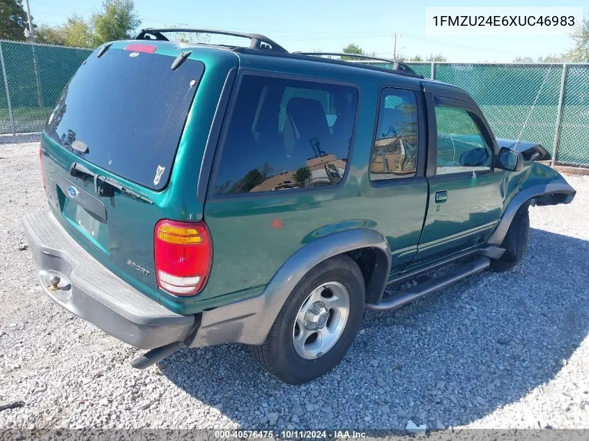 1999 Ford Explorer VIN: 1FMZU24E6XUC46983 Lot: 40576475