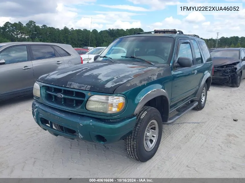 1999 Ford Explorer Sport VIN: 1FMYU22E2XUA46052 Lot: 40616696