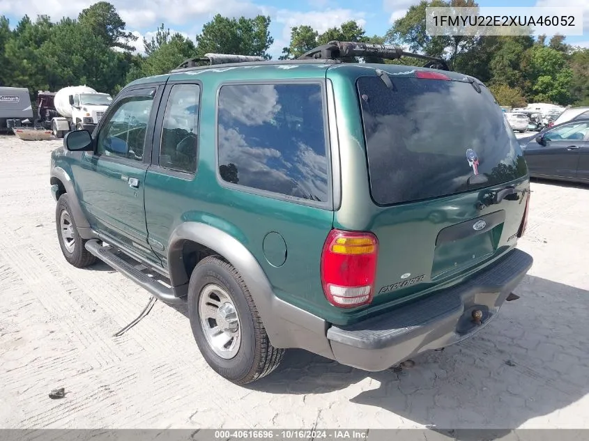 1999 Ford Explorer Sport VIN: 1FMYU22E2XUA46052 Lot: 40616696