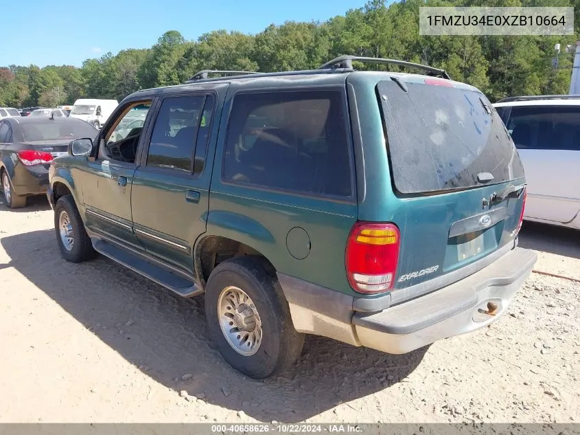 1999 Ford Explorer Eddie Bauer/Limited/Xlt VIN: 1FMZU34E0XZB10664 Lot: 40658626