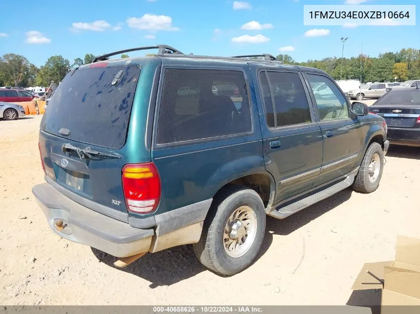 1999 Ford Explorer Eddie Bauer/Limited/Xlt VIN: 1FMZU34E0XZB10664 Lot: 40658626