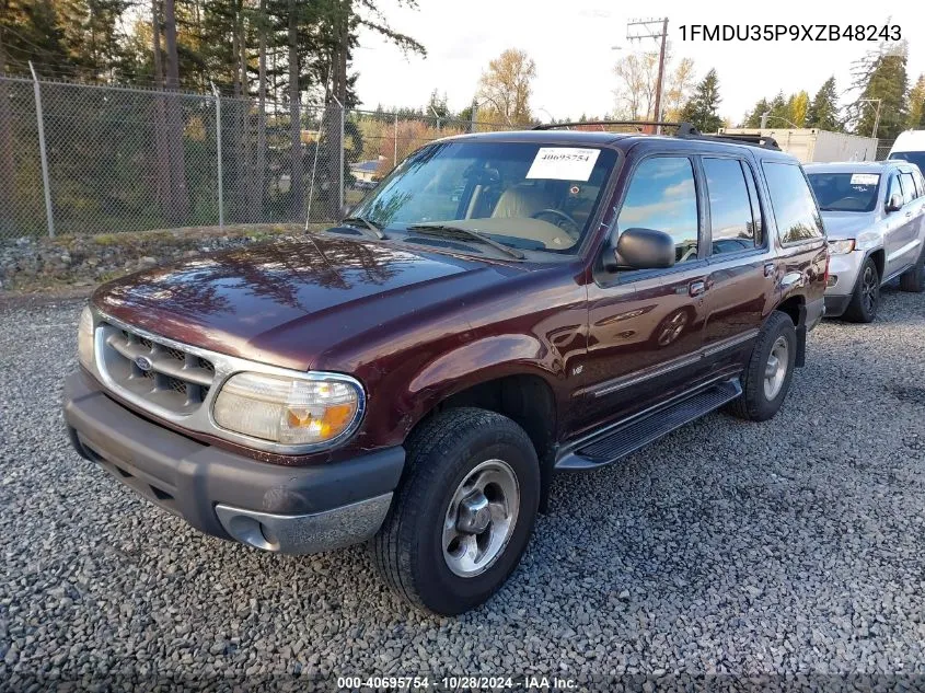 1999 Ford Explorer Eddie Bauer/Limited/Xlt VIN: 1FMDU35P9XZB48243 Lot: 40695754