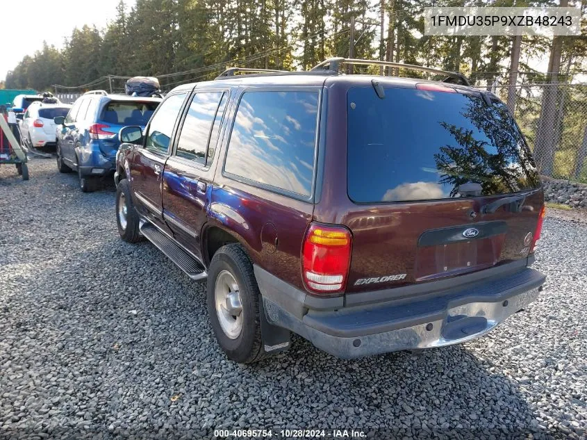 1999 Ford Explorer Eddie Bauer/Limited/Xlt VIN: 1FMDU35P9XZB48243 Lot: 40695754