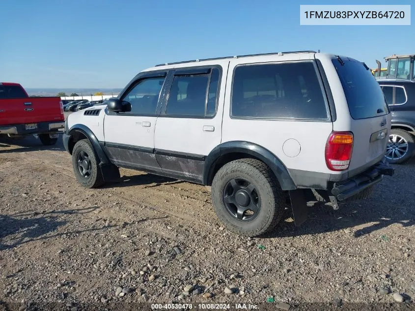 2000 Ford Explorer Xlt VIN: 1FMZU83PXYZB64720 Lot: 40530478