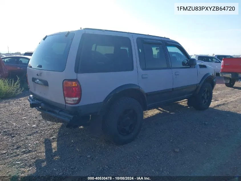 2000 Ford Explorer Xlt VIN: 1FMZU83PXYZB64720 Lot: 40530478