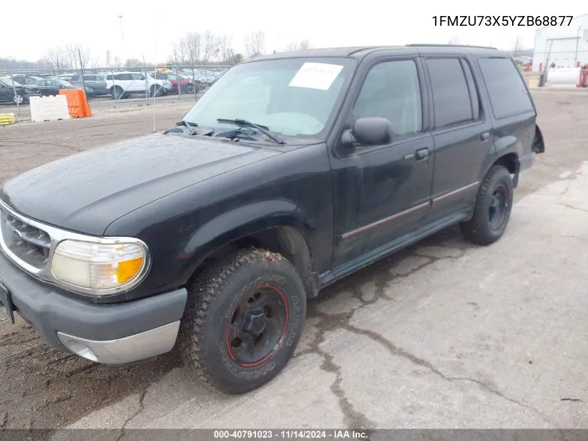 2000 Ford Explorer Xlt VIN: 1FMZU73X5YZB68877 Lot: 40791023