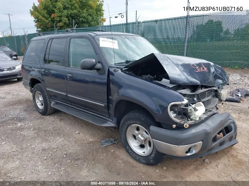 2001 Ford Explorer Xlt VIN: 1FMZU83P61UB07160 Lot: 40371858