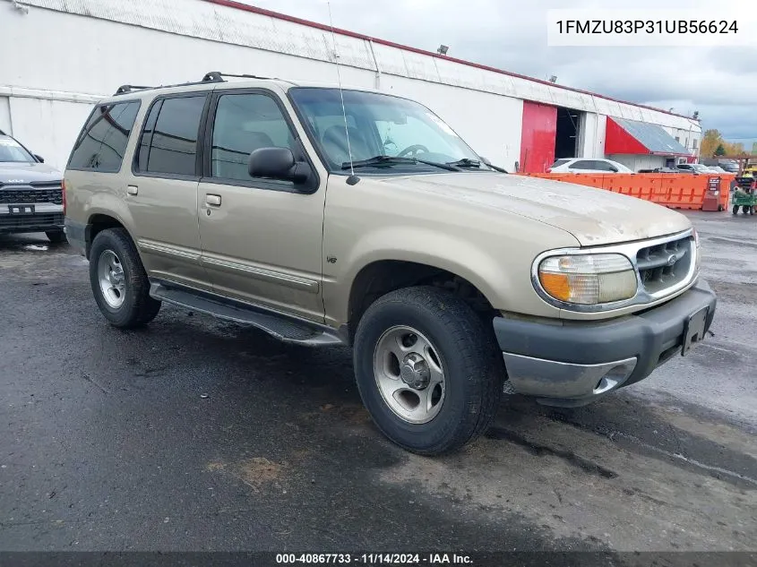 2001 Ford Explorer Xlt VIN: 1FMZU83P31UB56624 Lot: 40867733