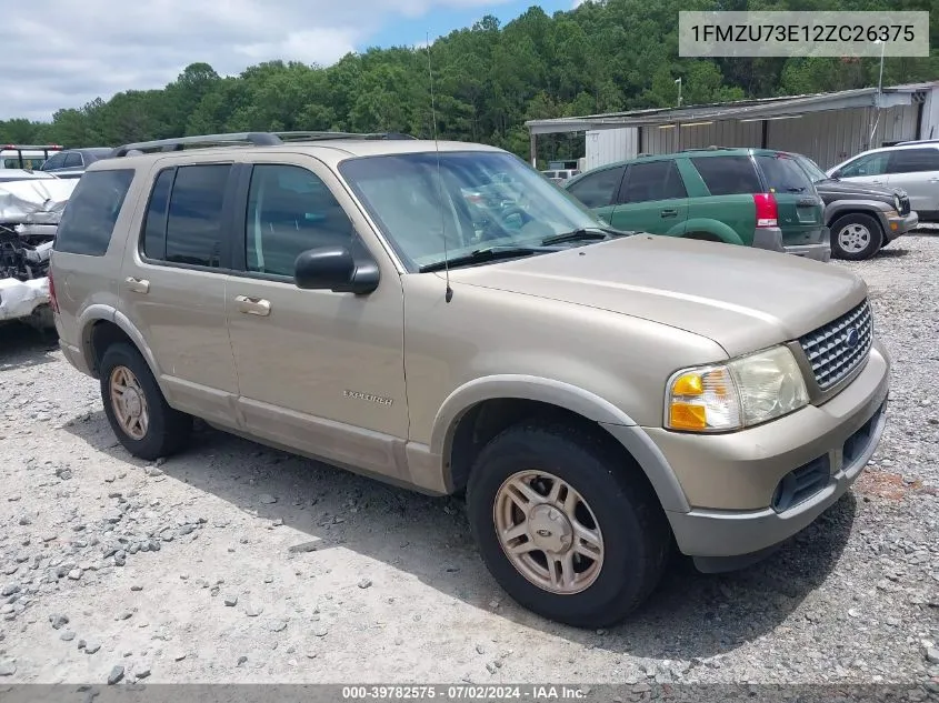 2002 Ford Explorer Xlt VIN: 1FMZU73E12ZC26375 Lot: 39782575