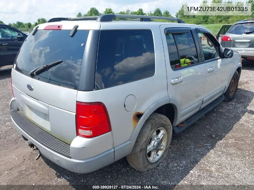 2002 Ford Explorer Xlt VIN: 1FMZU73E42UB01335 Lot: 39929127