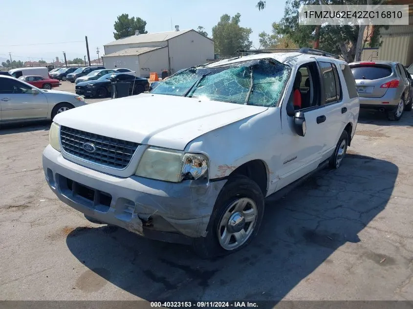 2002 Ford Explorer Xls VIN: 1FMZU62E42ZC16810 Lot: 40323153