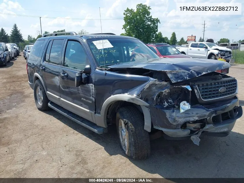 2002 Ford Explorer Xlt VIN: 1FMZU63EX2ZB82712 Lot: 40424241