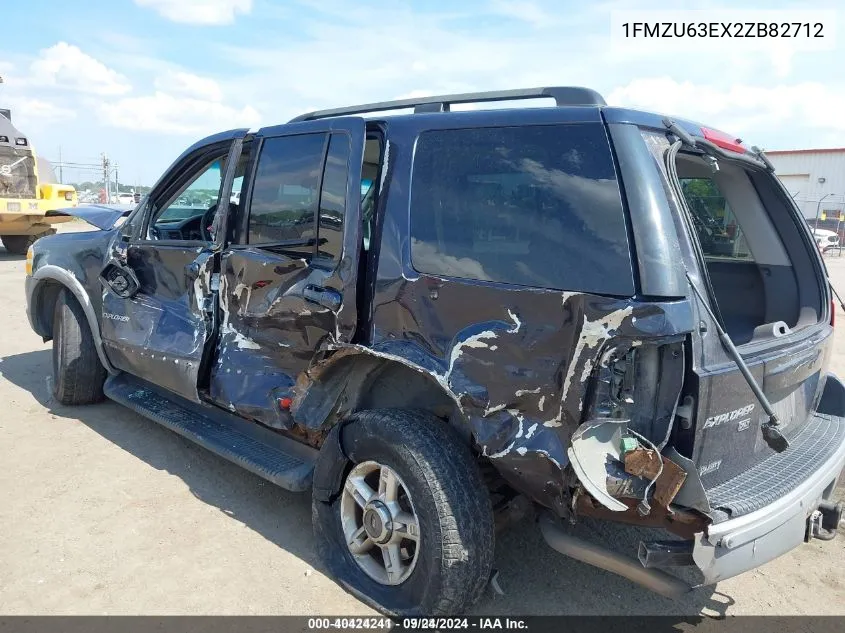 2002 Ford Explorer Xlt VIN: 1FMZU63EX2ZB82712 Lot: 40424241