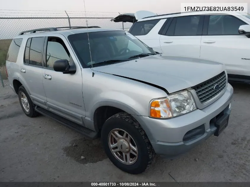 2002 Ford Explorer Xlt VIN: 1FMZU73E82UA83549 Lot: 40501733