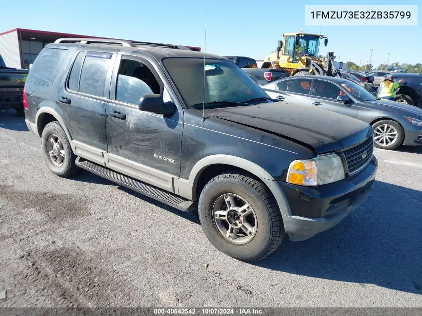 2002 Ford Explorer Xlt VIN: 1FMZU73E32ZB35799 Lot: 40542542