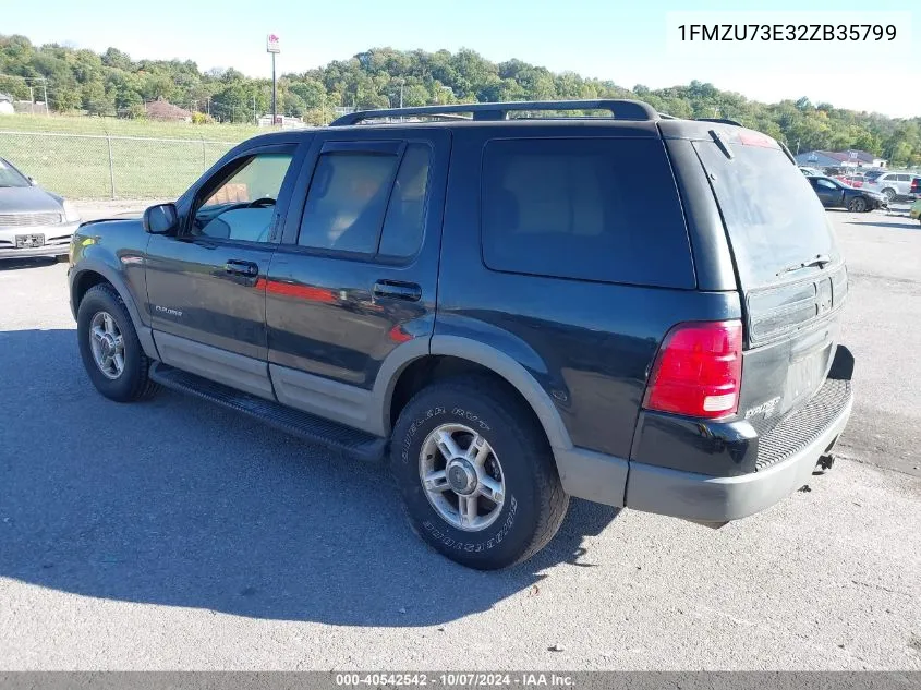 2002 Ford Explorer Xlt VIN: 1FMZU73E32ZB35799 Lot: 40542542