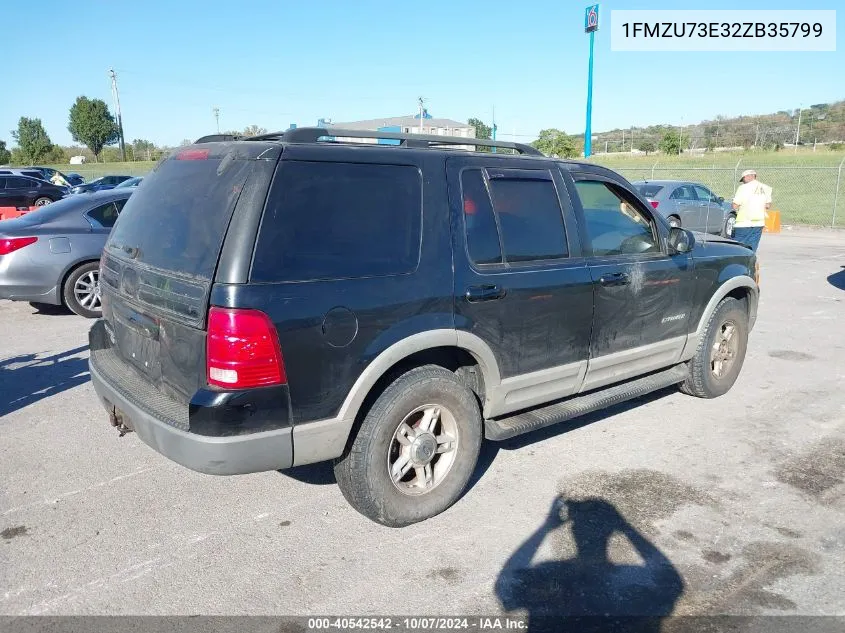 2002 Ford Explorer Xlt VIN: 1FMZU73E32ZB35799 Lot: 40542542