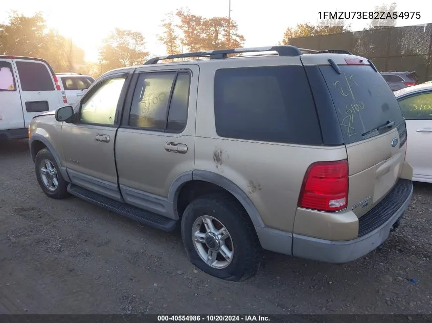 2002 Ford Explorer Xlt VIN: 1FMZU73E82ZA54975 Lot: 40554986