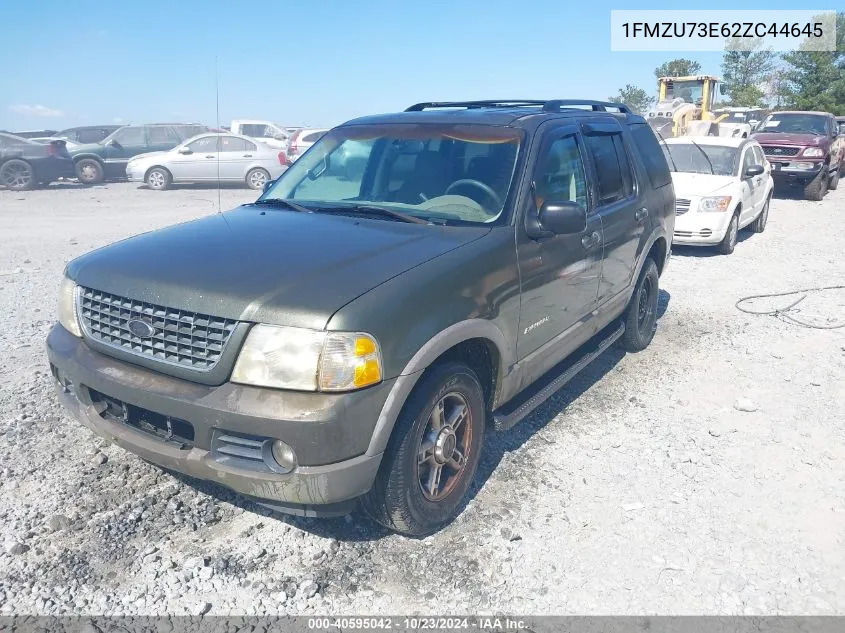 2002 Ford Explorer Xlt VIN: 1FMZU73E62ZC44645 Lot: 40595042