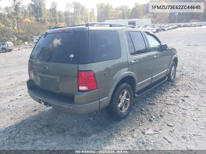 2002 Ford Explorer Xlt VIN: 1FMZU73E62ZC44645 Lot: 40595042