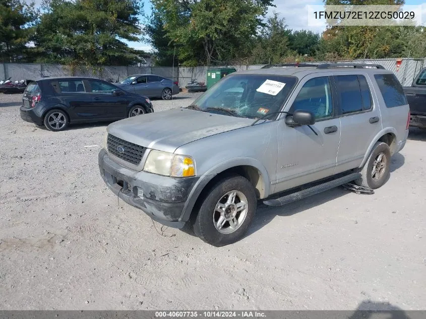 2002 Ford Explorer Xls VIN: 1FMZU72E12ZC50029 Lot: 40607735