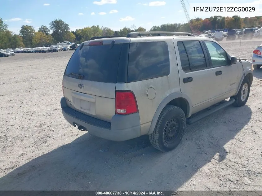 2002 Ford Explorer Xls VIN: 1FMZU72E12ZC50029 Lot: 40607735