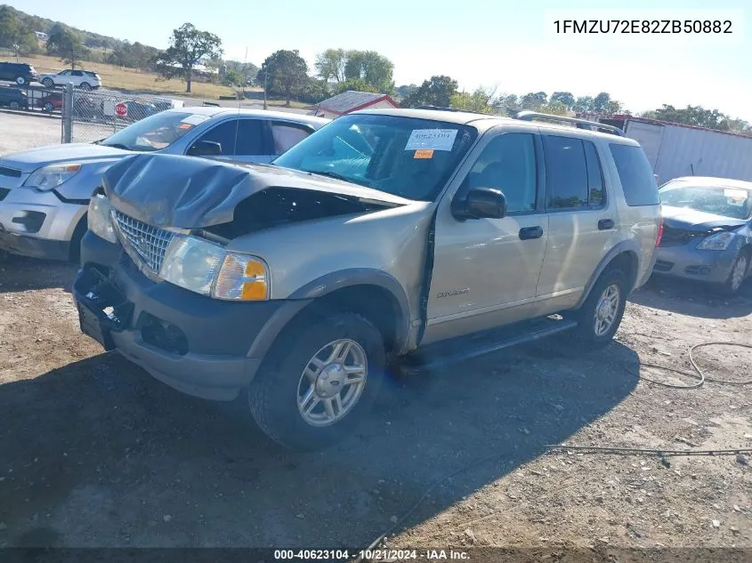 2002 Ford Explorer Xls VIN: 1FMZU72E82ZB50882 Lot: 40623104