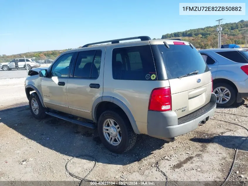 2002 Ford Explorer Xls VIN: 1FMZU72E82ZB50882 Lot: 40623104