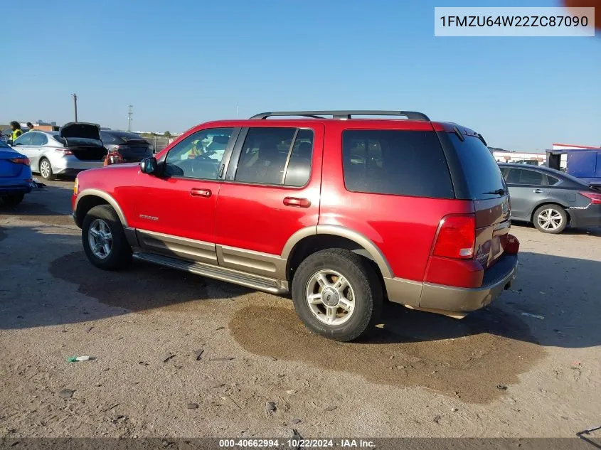 2002 Ford Explorer Eddie Bauer VIN: 1FMZU64W22ZC87090 Lot: 40662994