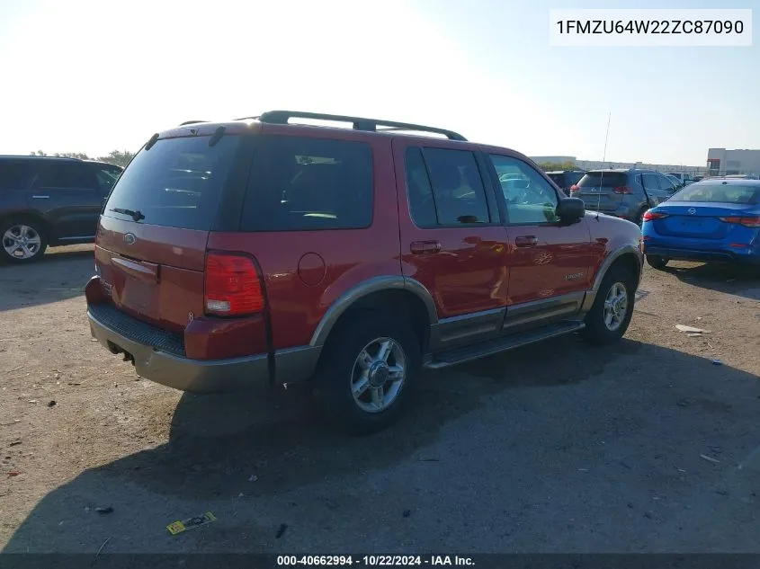 2002 Ford Explorer Eddie Bauer VIN: 1FMZU64W22ZC87090 Lot: 40662994