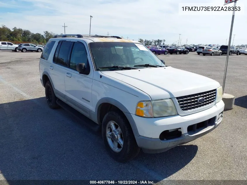 2002 Ford Explorer Xlt VIN: 1FMZU73E92ZA28353 Lot: 40677846