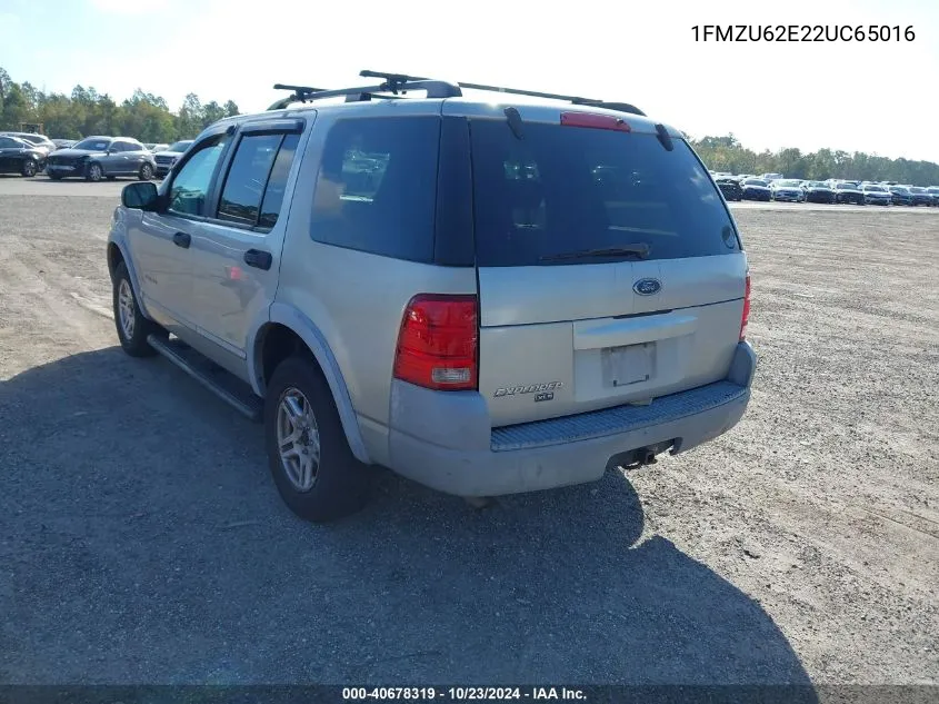 2002 Ford Explorer Xls VIN: 1FMZU62E22UC65016 Lot: 40678319