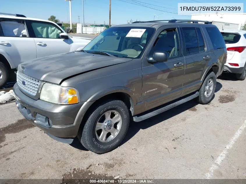 2002 Ford Explorer Limited VIN: 1FMDU75W52ZA73399 Lot: 40684748